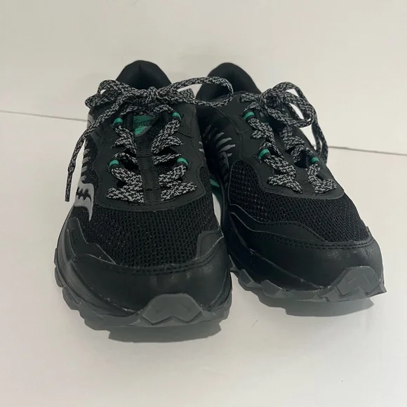 Saucony Excursion TR Trail Hiking Shoes S10668-10 Black/Mint Women's Size 9.5 - Picture 2 of 14